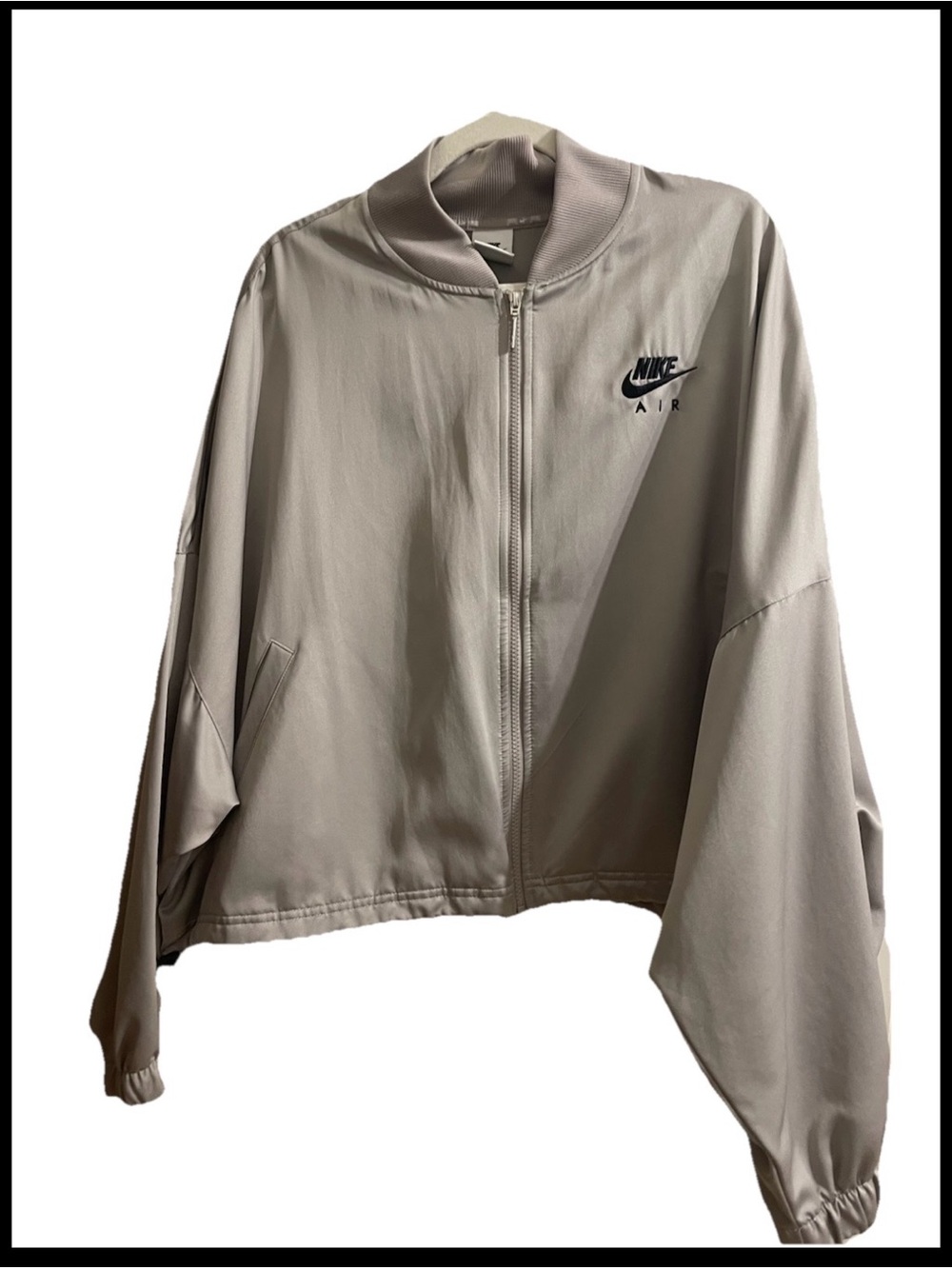 Nike Oversized bomber jacket in gray XXL